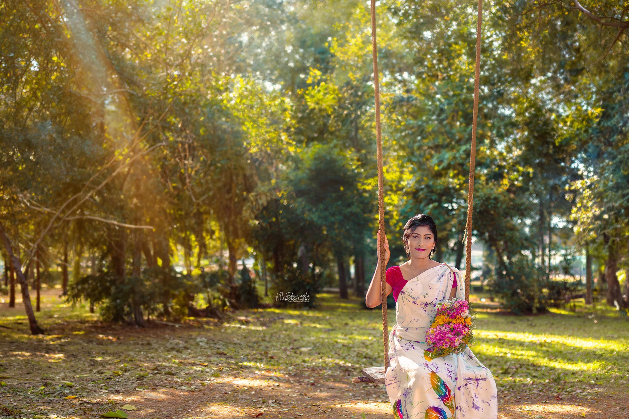 Sri Lankan couple walking together during a golden hour pre-shoot